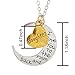 DAUGHTER - I LOVE YOU TO THE MOON AND BACK Necklace - 24