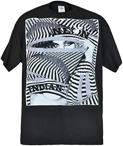 Payboy Neon Indian Authentic Delta Pro Graphic Tee Man Adult Fun T-Shirt Black L