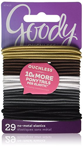 Goody Ouchless Braided Hair Elastics Neutral 29 Count Import