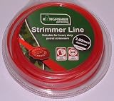 from BONNINGTON PLASTICS 3MM X 15MM RED STRIMMER LINE