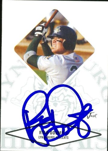 Ryan Doumit Autographed/Hand Signed MLB Baseball Card (Pittsburgh Pirates) 2004 Just Minors #18