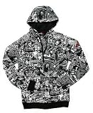 686 Famous Times Men's Hooded Zip Sweatshirt - White