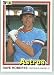 1981 Donruss #490B Dave Roberts COR (Career Highlights: Declared himself) - Houston A...