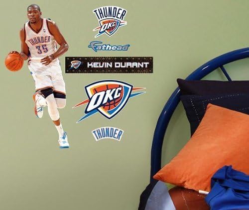 Oklahoma City Thunder Kevin Durrant NBA Teammate Fathead 17x8, Model: , Spoorting Goods Shop