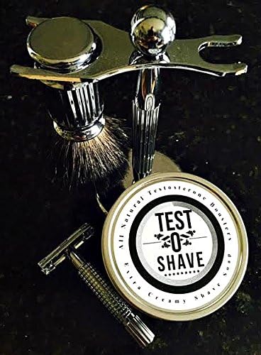 TestOShave Luxury Shaving Kit For Men With Shaving Soap With All Natural Testosterone Boosters