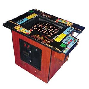 Ms. Pac-Man / Galaga Classic Cocktail Table Arcade Game with 19-Inch Monitor