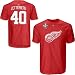 Reebok Detroit Red Wings Henrik Zetterberg Youth Stanley Cup Player Name & Number T-Shirt