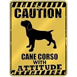 New Caution : Cane Corso With Attitude Parking Sign Dog
