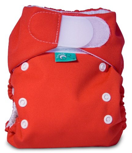Bummis Tots Bots Easy Fit Pocket Diaper, Pomegranate, 8-35 Pounds