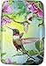 RFID Secure Armored Wallet - Wings, Hummingbird with Purple Flowers