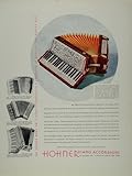 1934 Ad Hohner Piano Accordion L'Organola Artists Model - Original Print Ad 1934 Ad Hohner Piano Accordion L'Organola Artists Model - Original Print Ad