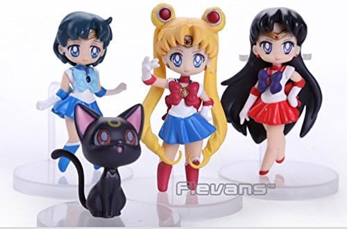 Anime Sailor Moon Figures Tsukino Usagi Sailor Mars Mercury Jupiter Venus Saturn PVC Figure Toys 16pcs/set SAFG030