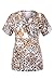 MedPro Women's Multicolored Mix Print Medical Scrub Top