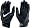 2008 Nike Diamond Elite VI Batting Glove - Black/Black - Small