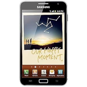 Samsung N7000 Galaxy Note Unlocked Android Smart Phone with 16GB Internal Memory, 8MP Camera, HD Video, Super AMOLED Touch Screen, Bluetooth and Wi-Fi - Black