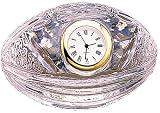 Sport Football Table Lead Crystal Clock/Paper Weight NEW... golf, football, baseball crystal clocks also available