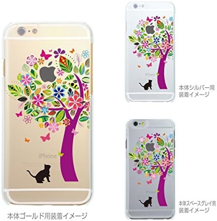MADE IN JAPAN Soft Clear Case Cat Flower Tree for iPhone 6 &amp; iPhone 6s