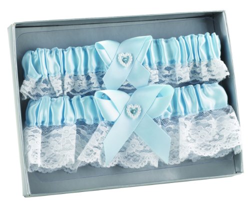 Hortense B. Hewitt Wedding Accessories Double Heart Garter Set