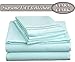 Clara Clark ® Supreme 1500 Collection 5pc Bed Sheet Set - Split King Size, Light Blue Aqua