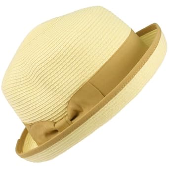 3 In 1 Flip Up Flip Down Beach Summer Bucket Cloche Fedora Packable Hat Ivory
