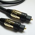 HQ 1M Gold Pins with Metal Case TOS Digital Optical TOSlink Cable SPDIF by Cable Mountain