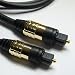 HQ 1M Gold Pins with Metal Case TOS Digital Optical TOSlink Cable SPDIF by Cable Mountain