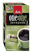 Melitta One:One Java Pods, Skip The Buzz, Decaffeinated Coffee, 18-Count Boxes (Pack of 4)