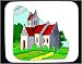 Decorated Mouse Pad with country, rural, manor
