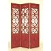 Gothic Flower Bomb Room Divider in Chestnut