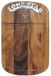 Wood Lone Star Rectangle Cutting Board 13"D