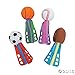 Fun Express Mini Sport Ball Foam Throwing Dart Missiles (Bulk Set of 24) Party Games and Favors