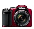 Nikon COOLPIX P500 12.1 CMOS Digital Camera with 36x NIKKOR Wide-Angle Optical Zoom Lens and Full HD 1080p Video (Red)
