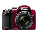 Nikon COOLPIX P500 12.1 CMOS Digital Camera with 36x NIKKOR Wide-Angle Optical Zoom Lens and Full HD 1080p Video (Red)