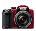 Nikon COOLPIX P500 12.1 CMOS Digital Camera with 36x NIKKOR Wide-Angle Optical Zoom Lens and Full HD 1080p Video (Red)