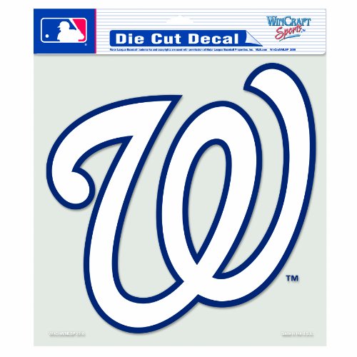 MLB Washington Nationals 8-by-8 Inch Diecut Colored Decal