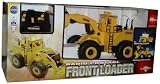 Radio Control 49 MHz Excavator with Forward and Reverse Control Plus Working Lights and Working Front Loader (11L x 5W x 6 H)