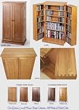 Leslie Dame Classic Mission Style Multimedia Cabinet Dark Oak CD-612D