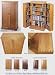 Leslie Dame Classic Mission Style Multimedia Cabinet Dark Oak CD-612D