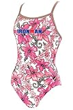 TYR Ironman Women's Butterflyback Print 1-Piece Suit, White, Size 30