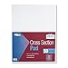 TOPS 35081 Cross Section Pads, 8 Squares, 8 1/2 x 11, White, 50 Sheets