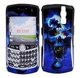 Blue Skull Hard Case Cover for Blackberry Curve 8330 8320 8310 8300