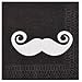 Fun Express Mustache Party 3Ply Beverage Napkins (16 Count)