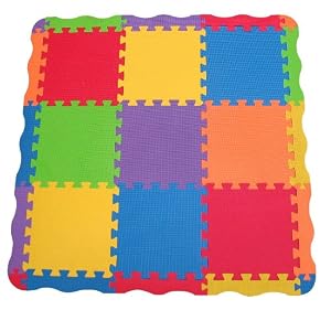 Edushape Solid Play Mat, 25 Count