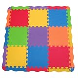Edushape Edu-Tiles 25 Piece Solid Play Mat with Edges & Corners ~ Edushape