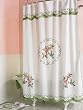 Fabric Hummingbird Bathroom Shower Curtain by Winston Brands