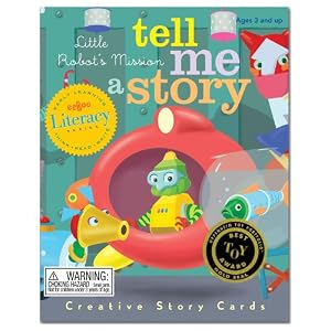 Little Robot's Mission Tell Me A Story Creative Story Cards by eeBoo
