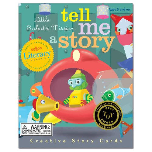 Eeboo Little Robot`s Mission Story Cards