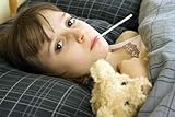 A Young Girl Lying in Bed with an Illness - 18
