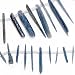 Blue Kyanite Gem Stick Pendants 7mm-45mm Long (30 Beads)