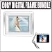 Photo : Coby 8-inch DP882 Digital Photo Frame MP3 Player Bundle With DP151WHT Digital Photo Keychain